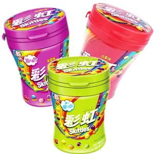 Popular skittle Candy Multicolor Box Hard Candy Descuento por tiempo limitado Sweet Fruit Flavor Instant Ball 30g Candy