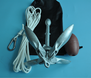 Ensemble de système de gréement d'<span class=keywords><strong>ancre</strong></span> pliante avec sac de transport à flotteur Kit de bouée de corde <span class=keywords><strong>pour</strong></span> <span class=keywords><strong>ancre</strong></span> de bateau de <span class=keywords><strong>Kayak</strong></span> - Product Image 3