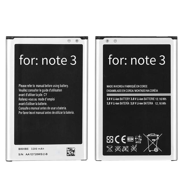 B800BE Replacement Battery for Samsung Galaxy Note 3