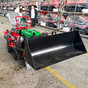 Mini Tractor con Cuchilla Excavadora y Rotocultivador, Cultivador de Orugas de 25HP y 35HP para Desbroce y Arado de Terrenos Agrícolas - Product Image 2