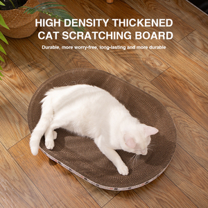 Thiết Kế Mới Mèo Scratcher Phòng Chờ Giường Bền Ban Miếng Đệm Giấy Sóng Dọc Lưu Vực Mèo Đồ Chơi Vật Nuôi Đồ Chơi Mới Đến - Product Image 4