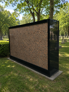 Columbario de Granito Rosa con 72 Nichos, Diseño Minimalista, Piedra Conmemorativa para Cementerio - Product Image 4
