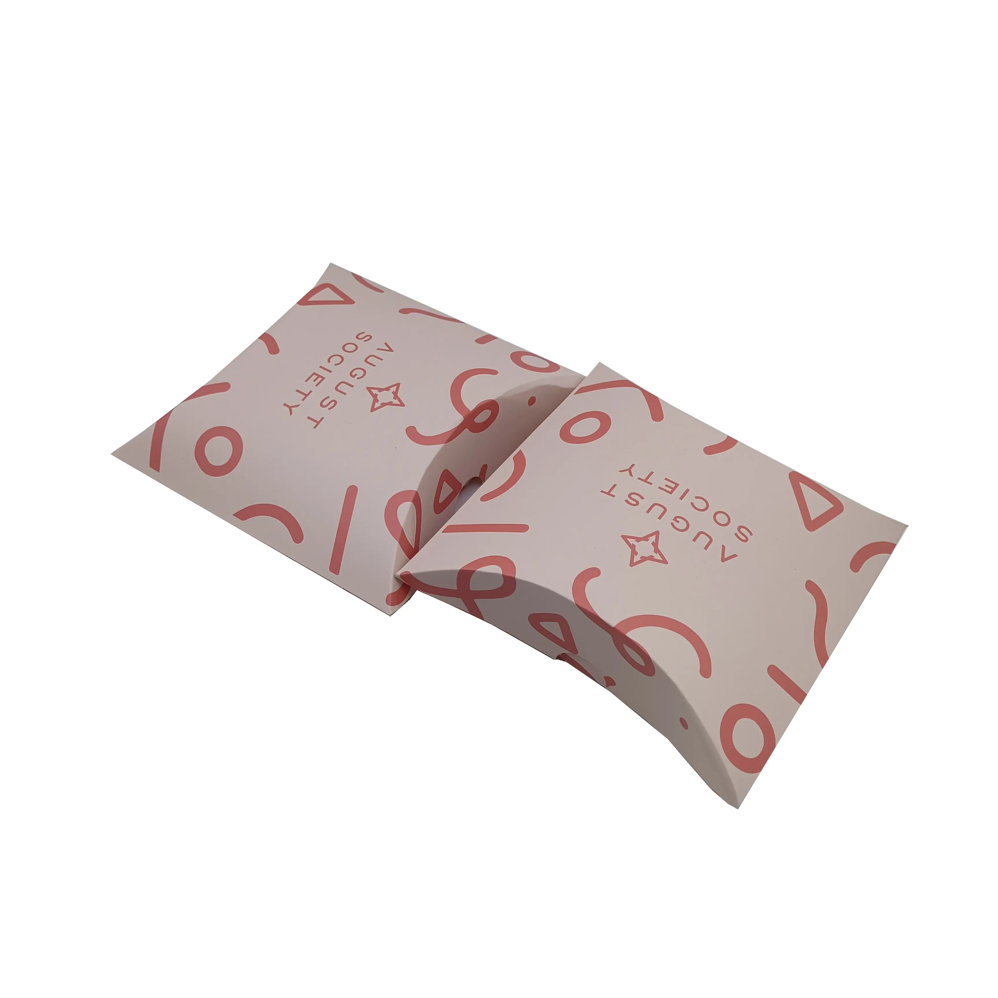Boîte en carton d'oreiller imprimé personnalisé à prix compétitif Boîte d'oreiller cadeau vide Boîte de rangement cosmétique