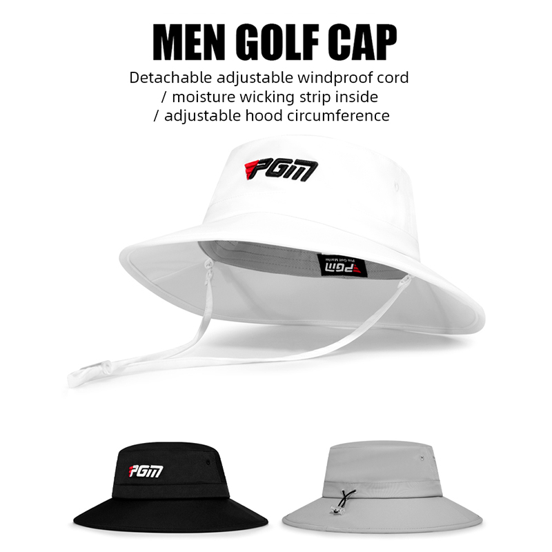 PGM MZ059 golf bucket hat manufacturers navy blue blank golf hat with