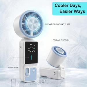 Ventilador Portátil Mini Recargable de Mano con Chip de Protección IA, Ajuste Continuo de 100 Velocidades, Diseño Plegable para Exteriores y Coche - Product Image 6