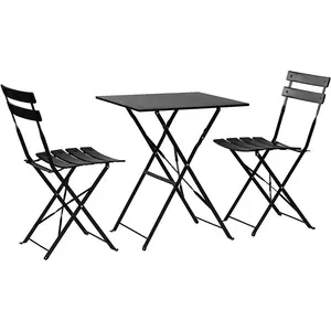 Outdoor Bistro Cafe Gartenmöbel Französisch Bistro Stühle gesetzt