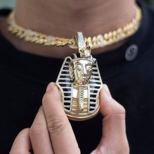 จี้เพชรเมสซี่ ทองคำ 10k สีเหลือง ประดับเพชรทรงกลมเจียระไนแบบบริลเลียนท์ ผลิตในห้องปฏิบัติการ - Product Image 4