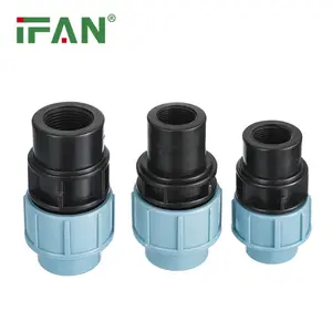 IFAN Female Straight Quickly Connection Pe Socket HDPE Pipe Fitting Pp Compression Fitting