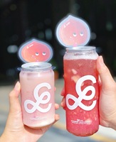 Bouteilles en plastique PP transparentes de 250 ml, 330 ml, 350 ml, 500 ml, 650 ml pour boissons gazeuses