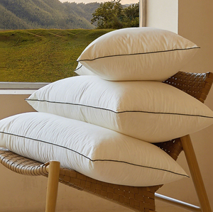 Ngỗng lông giường gối kích thước tiêu chuẩn thiết lập của 2 khách sạn gối cho ngủ downproof mềm Fluffy 100% bông vỏ gối - Product Image 6