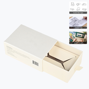 Cajas de papel de Arte de Boutique de diseño reciclable Caja de cajón personalizada de loción para el cuidado de la piel hecha a mano con logotipo - Product Image 1