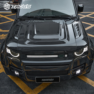 Zhous Design New Auto Parts Accesorios para exteriores de automóviles Capó de motor de fibra de carbono para New <span class=keywords><strong>Defender</strong></span> L663 90 110 Piezas - Product Image 5