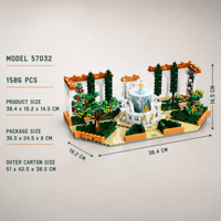 Ensemble de blocs de construction de jardin personnalisé, jouets éducatifs, jouets pour enfants, jouets pour enfants en bas âge, modèle architectural OEM sous marque privée