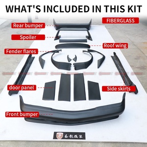 Giá Tốt Nhất Chất Liệu FRP Nâng Cấp Để Evo Phong Cách Cơ Thể Kit Đối Với Mercedes Benz C Class W201 190E Phía Trước Phía Sau Bumper Side Váy Spoiler - Product Image 5
