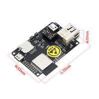 Carte de développement IoT LILYGO T-Internet-POE V2 ESP32 avec port réseau Ethernet RJ45 LAN8720, module Ethernet ESP32 + carte TF + Type C