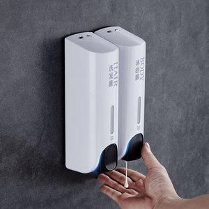 Dispensador de Jabón Manual de Pared de Dos Cabezas, 350 ml x 2, de ABS, para Soluciones de Higiene en Hoteles, Directo de Fábrica <span class=keywords><strong>NewR</strong></span> - Product Image 5