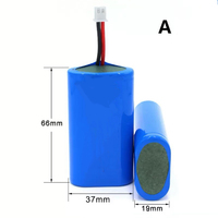 Paquete de Baterías Recargables de Litio 7.4V 2000mAh 2S1P 18650 para Pequeños Electrodomésticos, Personalizable, 1000 Ciclos, -20~+60