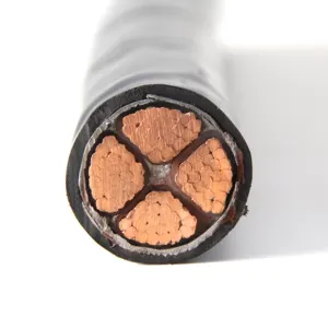 Cable de alimentación de cobre XLPE, 4x4mm 2 4x16MM 2 4x50mm 2 4x95, Cable de alimentación de PVC