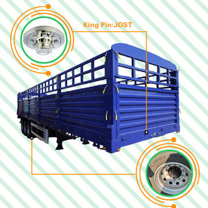 Semirremolque de Plataforma con Barandas para Transporte de Animales y Carga de 60/80/100 Toneladas, 3 Ejes, Alta Calidad, Venta Caliente - Product Image 3