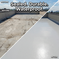Peinture acrylique protectrice résistante aux UV, imperméable et aux intempéries, revêtement d'étanchéité longue durée pour surfaces extérieures de toits et de terrasses