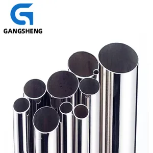 GOST Standard 1.7mm 1.8mm 1.9mm Thick 304 316l 420 201 2b Ba No.4 Finished Stainless Steel Round Tube Price Per Ton