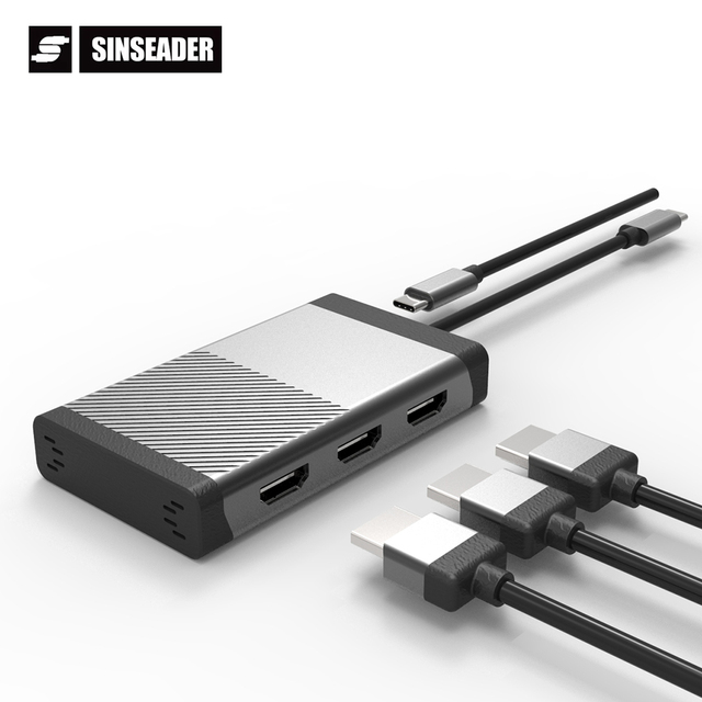 OEM ODM USB Type-C to Triple HDMI and PD Adapter 4 in 1 Type C Docking Station