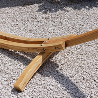 Hamac en bois portatif avec le matériel accrochant de toile de support pour des bâtiments de jardin