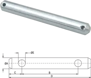 หัวสลักคันโยกแทรกเตอร์ราคาประหยัด ดีไซน์ไม่มีหัว สำหรับโรงงานผลิตเครื่องจักรกลการเกษตร ขายส่ง ส่งออก จัดหาจากอินเดีย - Product Image 3