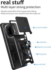 Ốp lưng điện thoại, vỏ bảo vệ chắc chắn, có vòng tròn, trượt che camera cho Tecno Camon 40 30S 30/20/19 Pro/18 Premier 5G 4G - Product Image 2