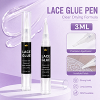 Fabricant de stylos à colle pour perruques à marque privée, portables, pour retouches de la ligne des cheveux et installation de perruques