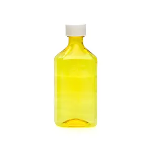 High Quality Wholesale 1oz 2oz 3oz 4oz 6oz 8oz 12oz 16oz Amber Plastic Medicine Liquids Oval Bottle