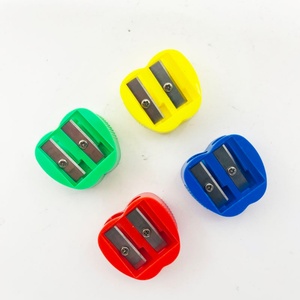 Sacapuntas de Plástico de Dos Orificios de Color Sólido, Bonitos y Económicos para Estudiantes Escolares - Product Image 4