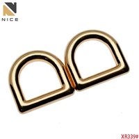 Konektor Cincin D Logam Sudut Kanan Aksesoris Tas untuk Dompet Logo Kustom Grosir