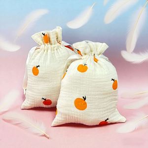 Sacs cadeaux en coton avec cordon de serrage, recyclables, réutilisables, logo personnalisé, couleur personnalisée, impression par transfert thermique pour la protection contre la poussière - Product Image 1