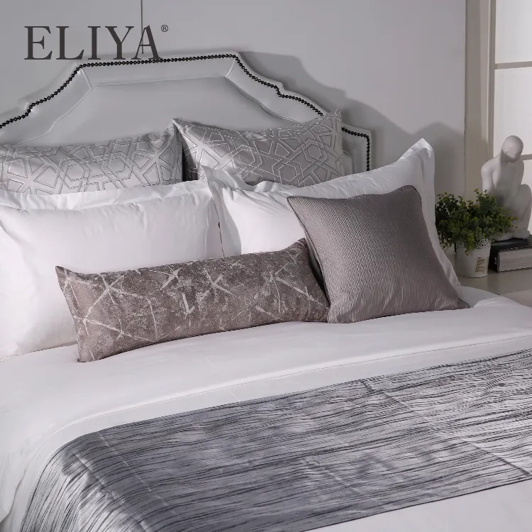 Eliya Wholesale 600Tc 8Pcs Set Egyptian Cotton Luxury Hotel Bedding For Sale