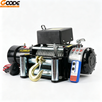 Treuil électrique 12V 29500lb avec frein électromagnétique, câble en acier, pour récupération de camions routiers, hauteur de levage 20m, télécommande/filaire