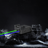 Masterway Hunting Combo tactique léger et durable avec viseur laser double vert/bleu, rechargeable par USB, en acier inoxydable