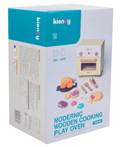 Juego de Cocina de Madera Estilo Coreano con Mini Refrigerador, Estufa, Ollas, Juego de Imitación, Decoración del Hogar para Niños, Juego de Roles Divertido - Product Image 6