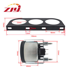 ZJY 2 ''52mm 트리플 3 게이지 전압계, 수온 게이지, 오일 압력 게이지 - Product Image 5