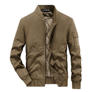 Chaqueta de Forro Polar Personalizada con Logotipo, Nueva, Estándar, Larga, para Otoño e Invierno, Estilo Béisbol, Holgada, Informal, Cómoda y a la Moda para Hombre - Product Image 1