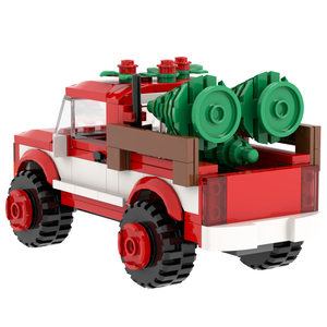 Serie de Navidad MOC4134 170 Uds camionetas de Navidad MOC decoración ladrillos regalo Diy juegos de bloques de construcción juguetes <span class=keywords><strong>para</strong></span> <span class=keywords><strong>niños</strong></span> - Product Image 5
