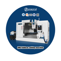 Centre d'usinage CNC Fanuc de grande taille 3 axes 4 axes 5 axes VMC1580 pour usinage intensif