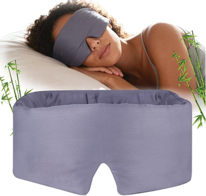 Masque de sommeil 3D respirant en fibre de bambou, sans pression sur les tempes, pour les voyages et les siestes au bureau - Product Image 6