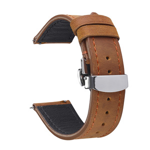 Cinturino per Orologio in Pelle di Vacchetta Personalizzato, Stile Vintage in Pelle Crazy Horse, Disponibile in Vari Colori e Misure, Cinturino in Pelle Premium - Product Image 6