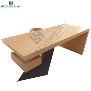 Boya Tùy Chỉnh Thiết Kế Mới Sang Trọng Cao Bằng Gỗ Bàn Văn Phòng Bàn Tiếp Tân Công Ty Bàn Làm Việc - Product Image 5