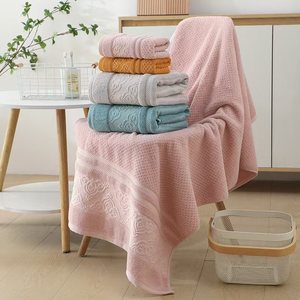 Ensemble de serviettes de bain pour hôtel, visage et mains, en coton 100% de haute qualité, logo personnalisé, luxe, très absorbantes et douces, épaisses, grandes serviettes de douche - Product Image 2