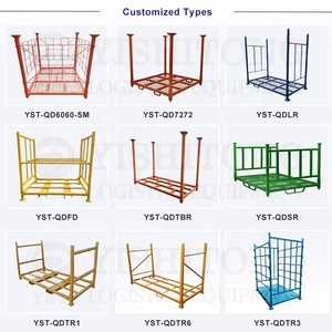 Xe nâng di động lốp kho thép <span class=keywords><strong>Pallet</strong></span> lưu trữ xe tải nặng lốp giá - Product Image 3