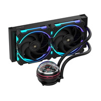 ALSEYE High Performance 2pcs Warna Hitam 120mm AIO Liquid Cooler CPU Water Cooler W240-L-B untuk Casing PC Gaming