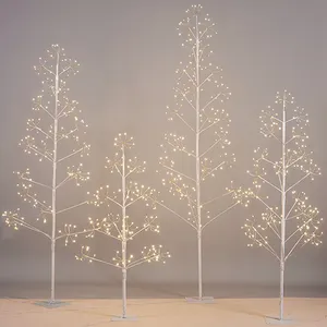 Árvore de natal, árvore de natal com luzes para sala, artificial, luz quente, branca, fogos de artifício