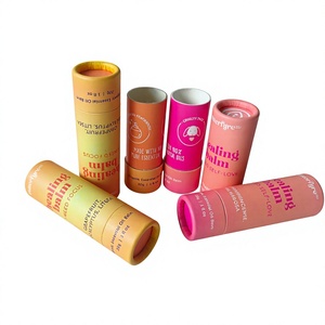 Envase de Cartón Kraft 100% Ecológico y Reciclable para Bálsamo Labial, Tubo de Papel para Desodorante, Embalaje Ecológico - Product Image 1